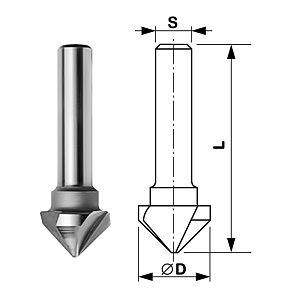 Leitz Záhlubník stopkový 90° 20.5/58 st.10x40 Z3 HWM