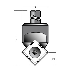 Fréza na V-drážky VGC45x8RT HW-VBD Z1