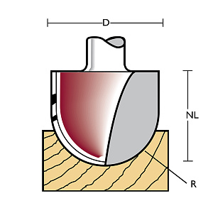 Fréza kulová GC10x 8, R10 HW Z2