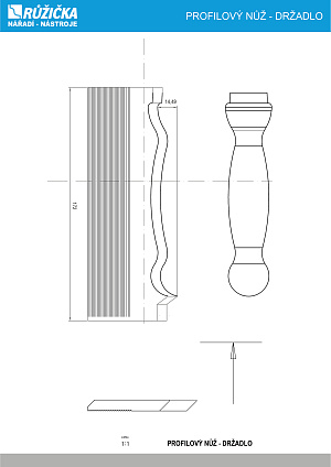 PROFILOVÝ NŮŽ - DRŽADLO