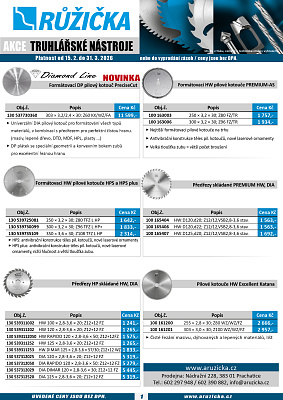 Akce Truhlářské nástroje